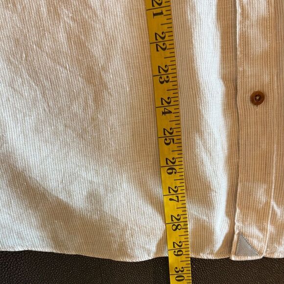UNTUCKit Hudelot Light Beige Casual Button-Down Linen Shirt size XL - Picture 11 of 13